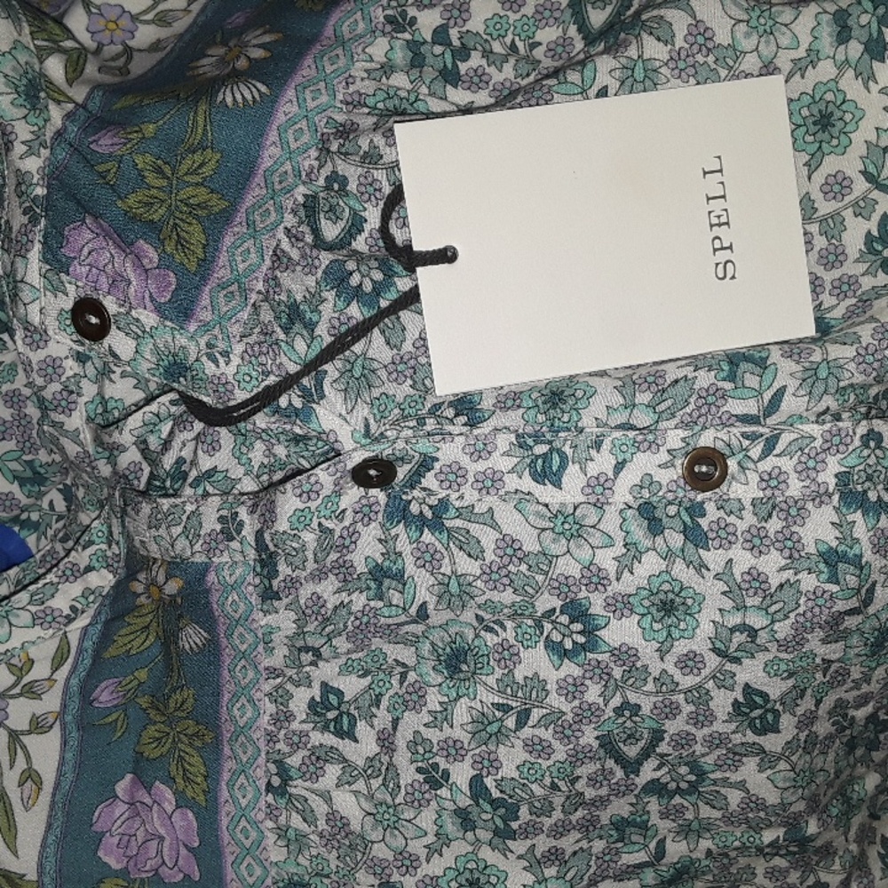 SOLD SPELL Sienna Tunic Dress in Jade NWT FSOT sz Large SOLD OUT online! - Picture 9 of 16